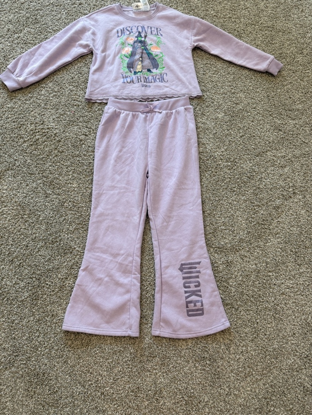 Universal Wicked Lavender Graphic Sweatshirt Set